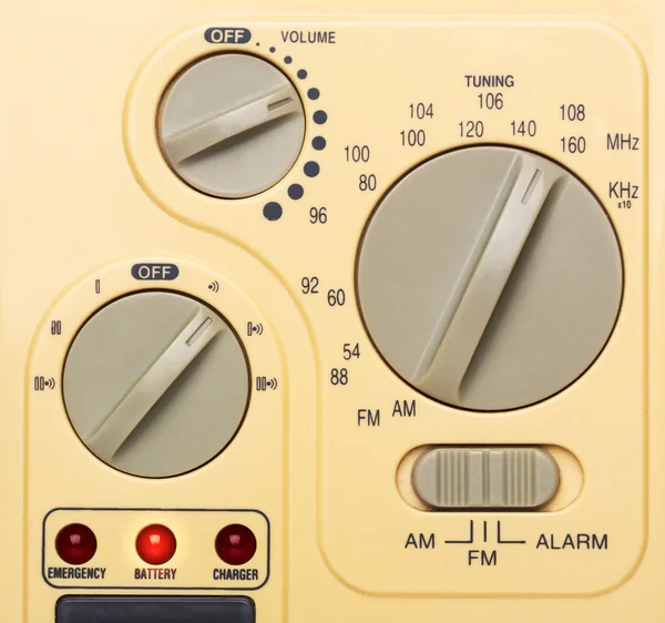 Control panel of radio, closeup picture — Stock Photo, Image