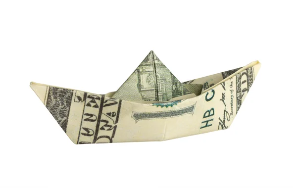 A hajó a pénz — Stock Fotó