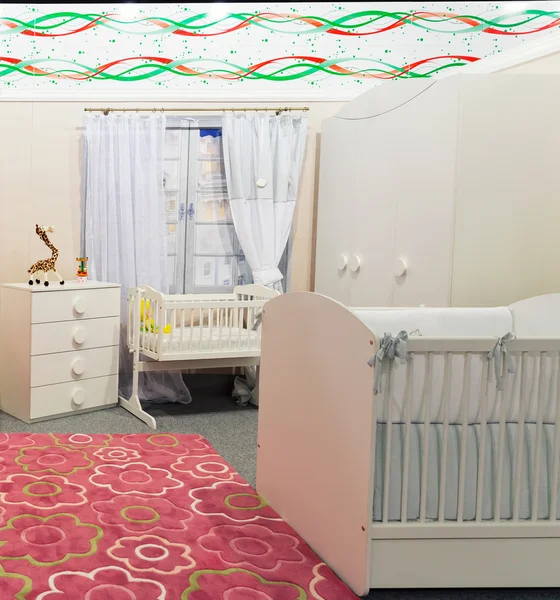 Детская спальня в пастельных тонах — стоковое фото