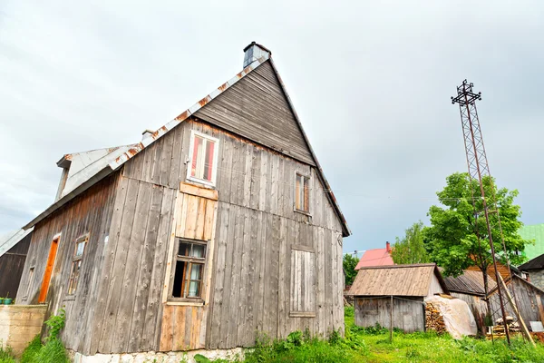 Houten huis — Stockfoto