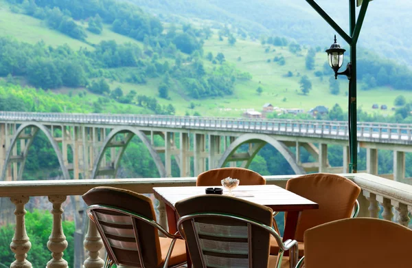 Café i bergen — Stockfoto