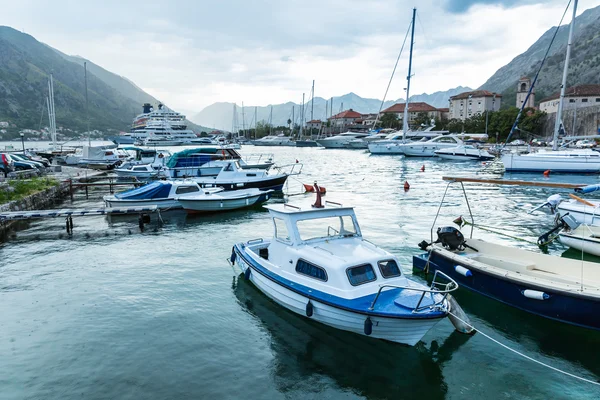 Small yachts in bay