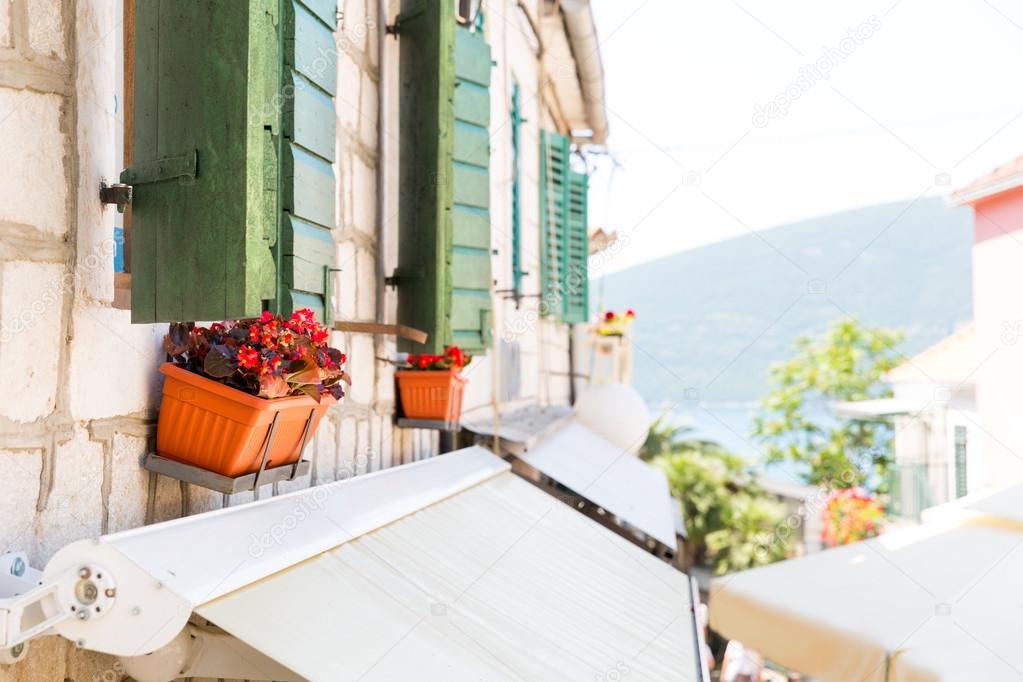 balcony in apartment building