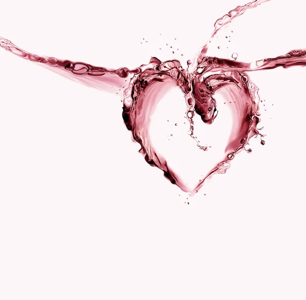 Rode water hart — Stockfoto