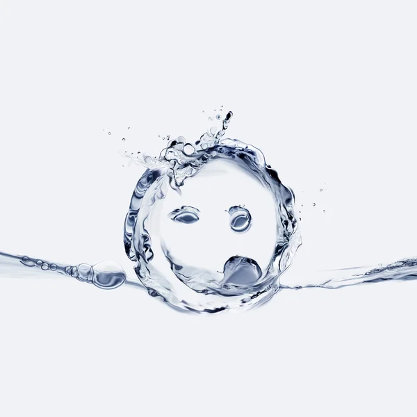 Smiley för vatten — Stockfoto