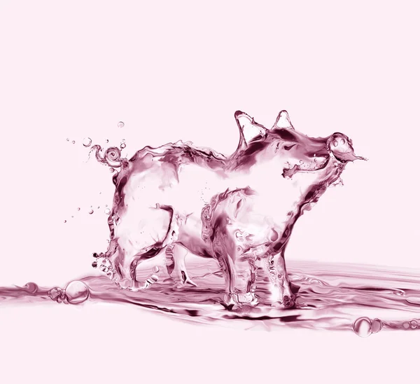 Pink Water Pig — Stock Photo, Image