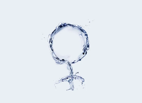 Symbole d'eau féminin — Photo