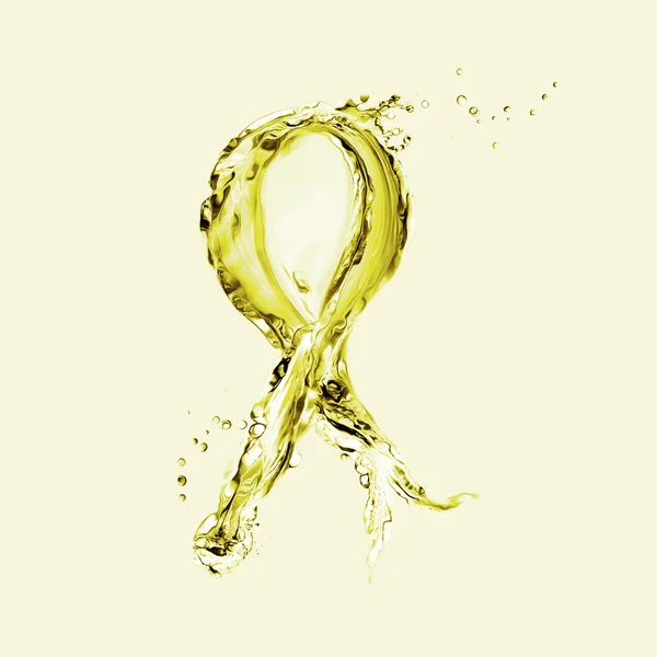 Yellow Ribbon for Bone Cancer Awareness — Stock Photo, Image