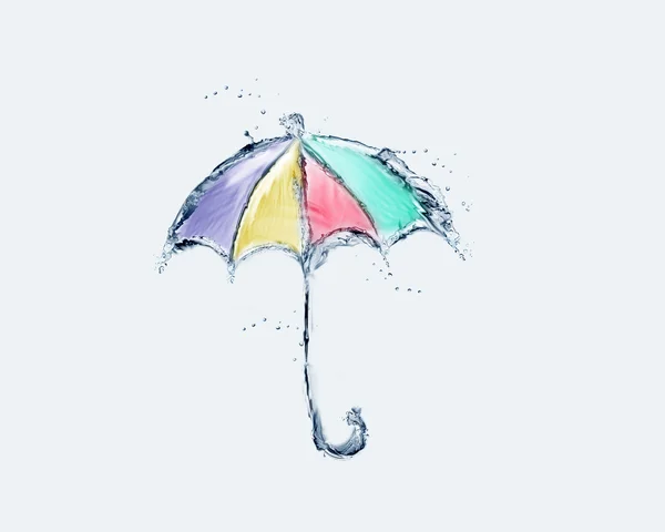 Parapluie d'eau colorée — Photo