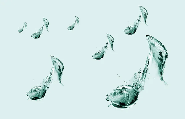dağınık su müzik notaları