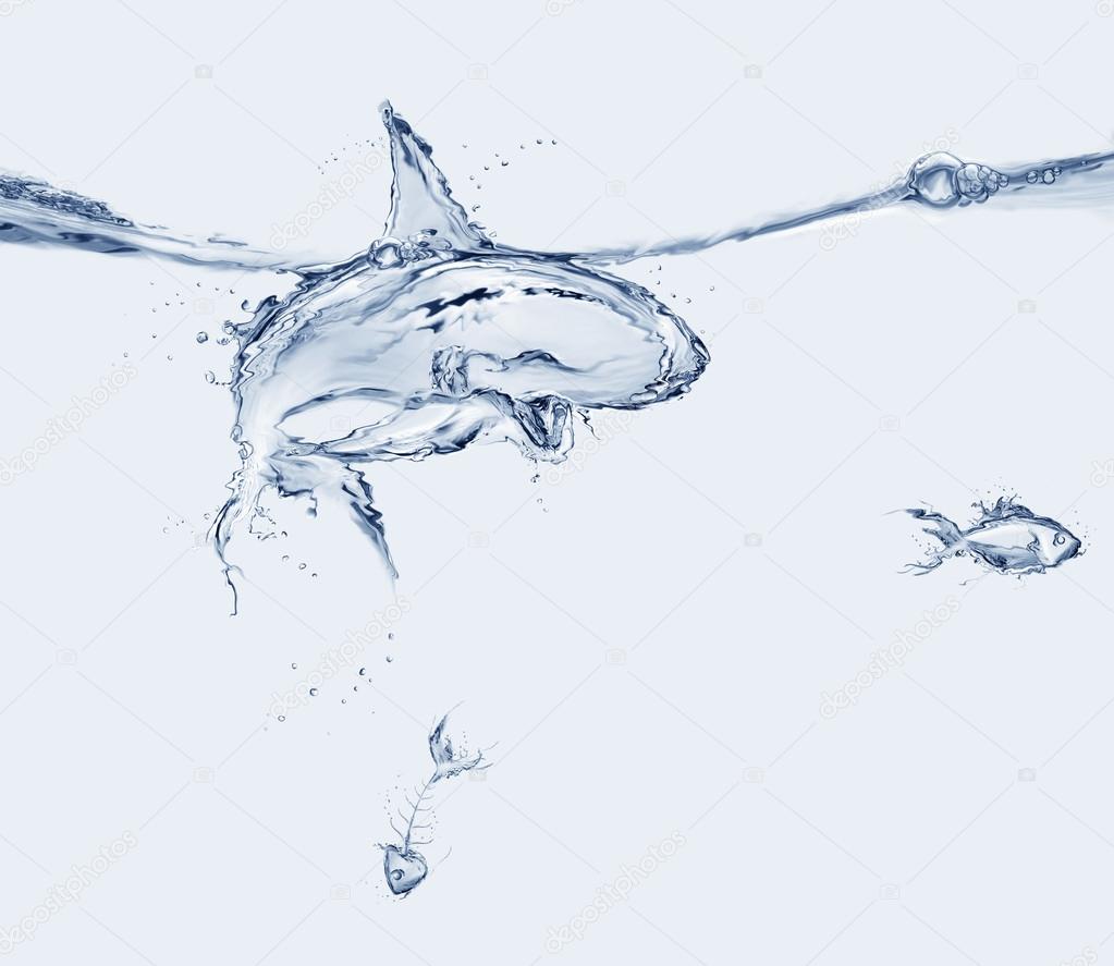 Water Shark Eating
