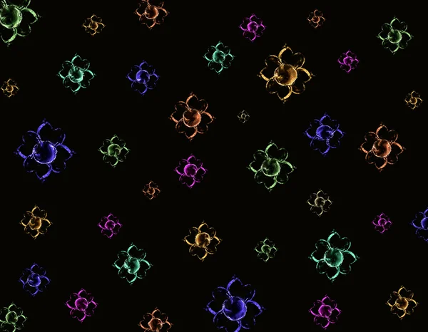 Neon çiçek arka plan