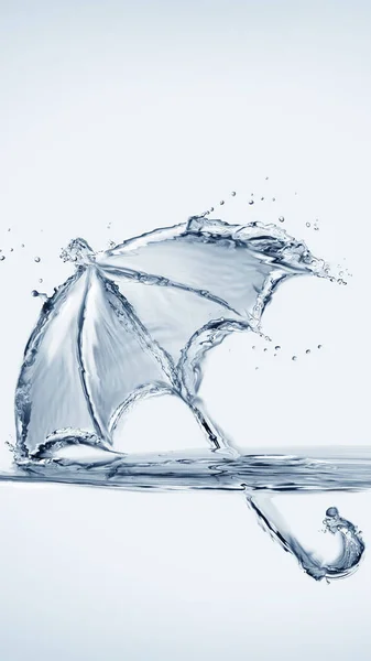 Голубой Зонтик Воды — стоковое фото