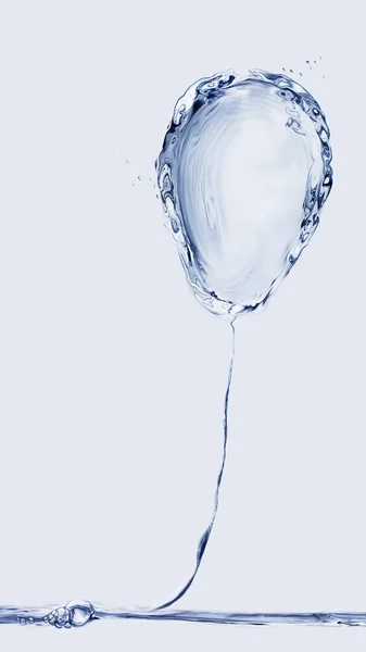 Blue Balloon Made Water — Stock Photo, Image