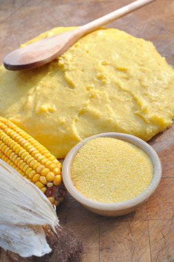 polenta için Mısır unu