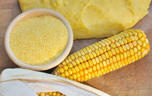 Harina de maíz para polenta — Foto de Stock