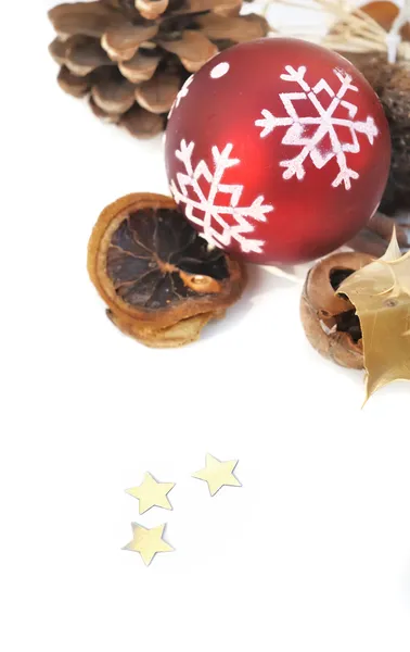 Naturliga dekoration till jul — Stockfoto