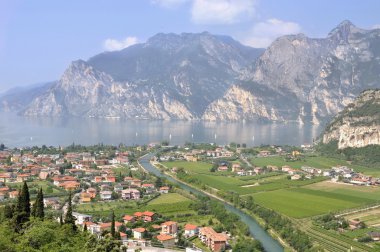 Manzara Lake Garda (İtalya)
