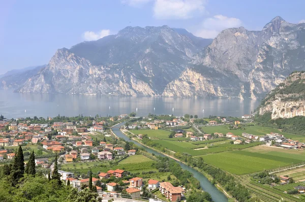 Landschap van het Gardameer (Italië) — Stockfoto