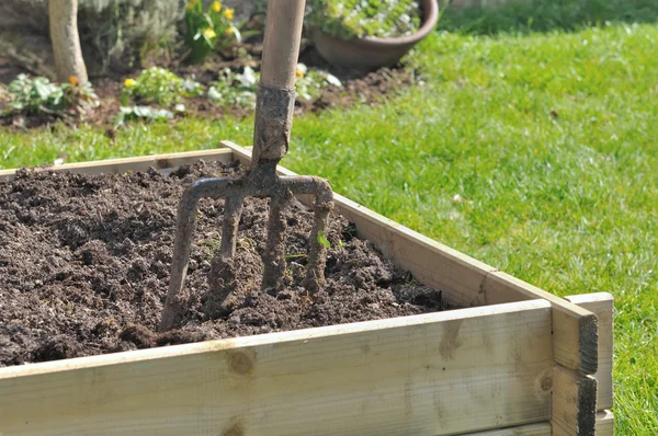 Planter for vegetable garden — Stock Photo, Image