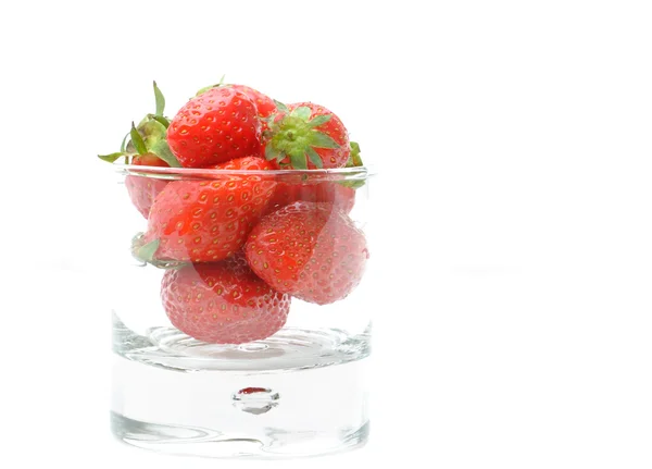 Strawberries in jar — Stock Photo, Image