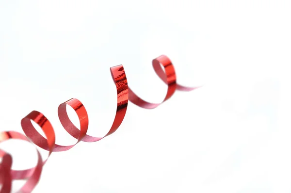 Piros curling ribbon — Stock Fotó