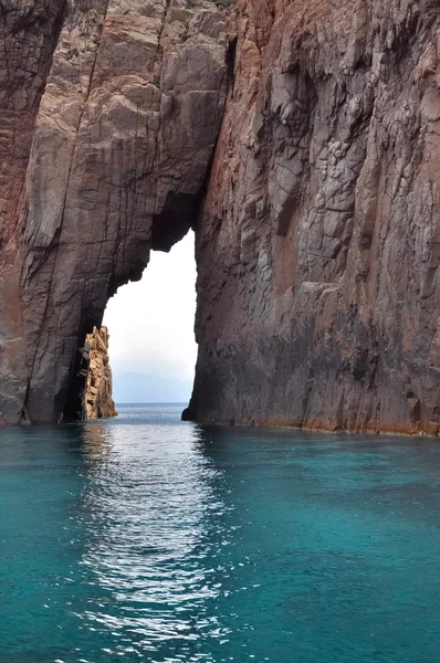 Piana (Corsica) vista sul mare — Foto Stock