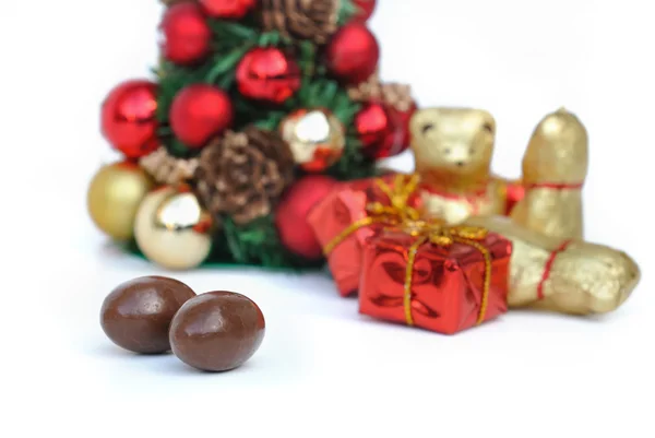 Chocolade voor Kerstmis — Stockfoto