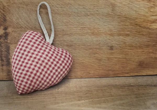 Cushion fabrics heart shape — Stock Photo, Image