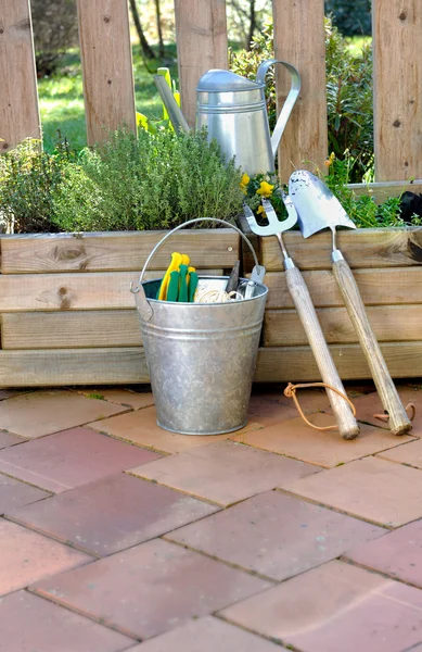 Outils et accessoires de jardinage — Photo