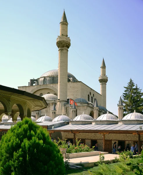 Moschea e museo di Mevlana a Konya, Turchia — Foto Stock