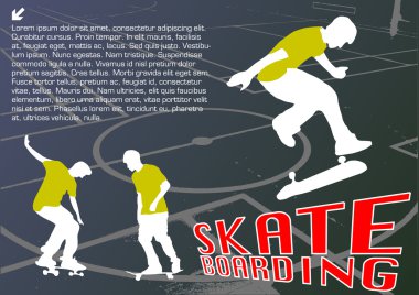 soyut kaykay vektör