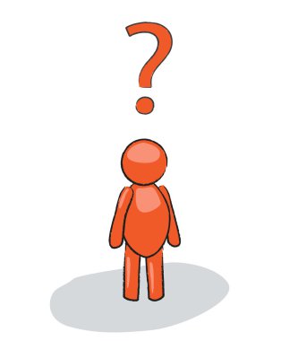 komik adam işareti ile