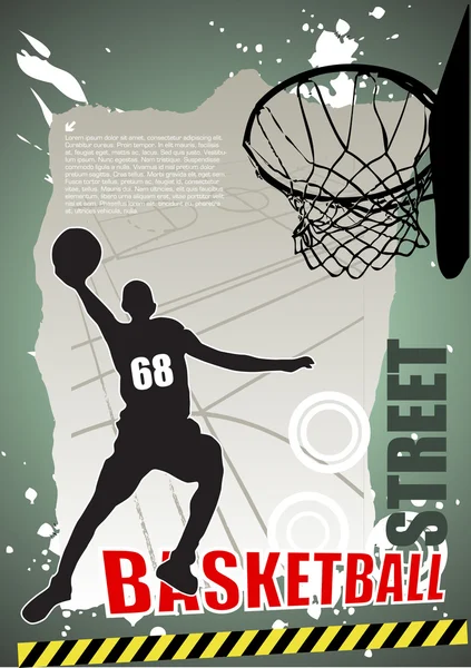 Basketbal achtergrond — Stockvector