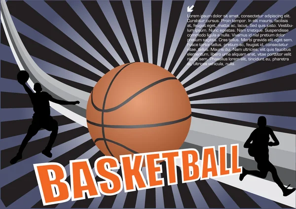 Basketbal achtergrond — Stockvector