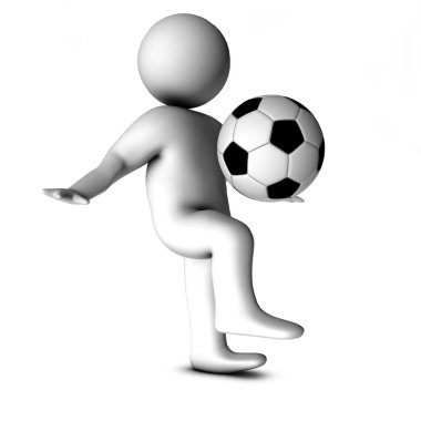 3D futbol adamla