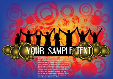 parti arka plan üzerinde dans eden insanlar