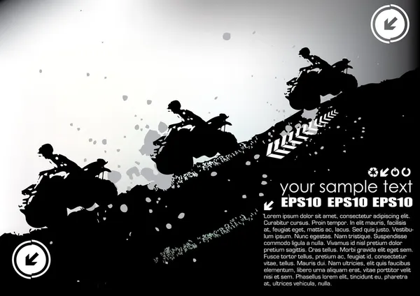 Dört spor grunge vektör