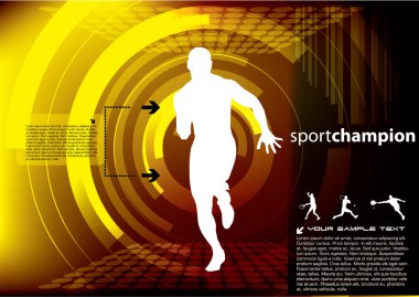 Sports champion vector clipart