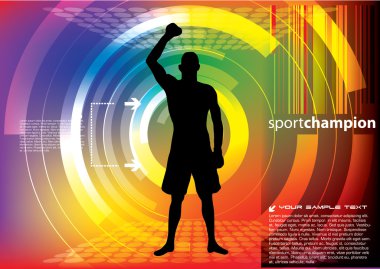 Sports champion vector clipart