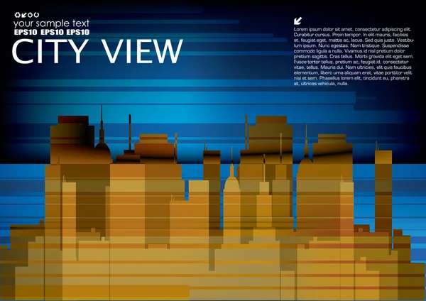 Abstrakt staden bakgrund — Stock vektor