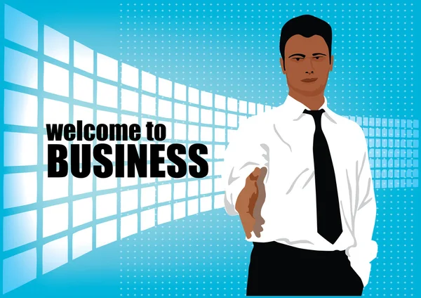 modern arka plan üzerinde iş kişi