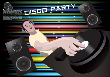 Grunge dj vektör
