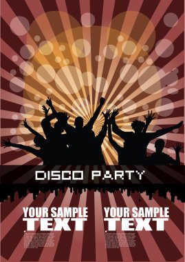 Disko partisi arka planı