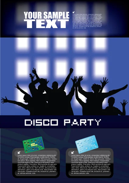 Disco party background — Stock Vector