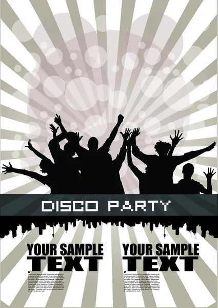 Disco party background — Stock Vector