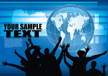 Disko partisi arka planı