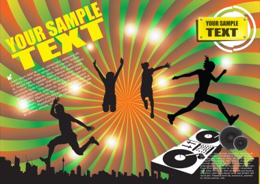 Disko partisi arka planı