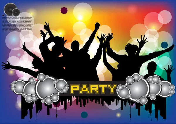 Disco party background — Stock Vector