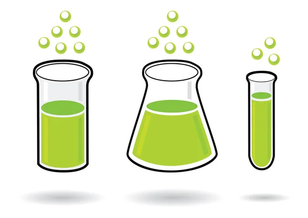 Chemische reageerbuizen — Stockvector